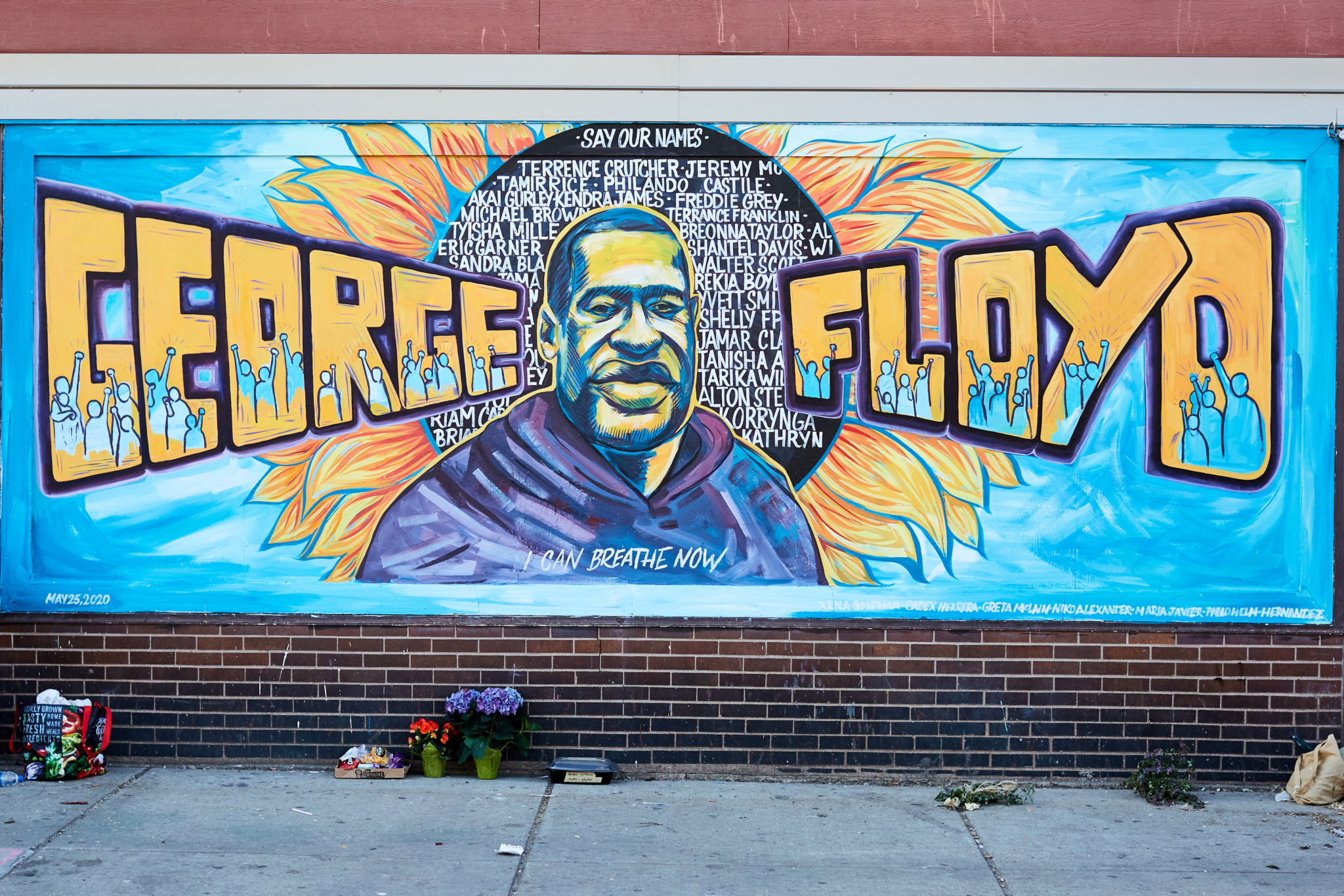 Mural of George Floyd